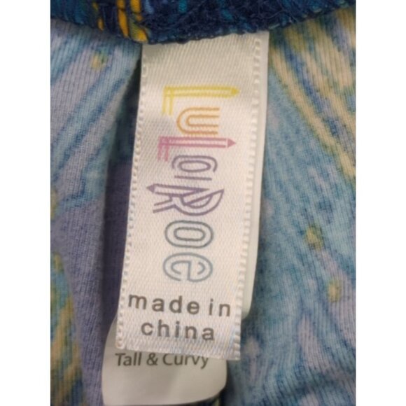 Lularoe TC Leggings Lot of 2 Jacks Game Blue Arrows Witch Hats Halloween Prints - Picture 7 of 8